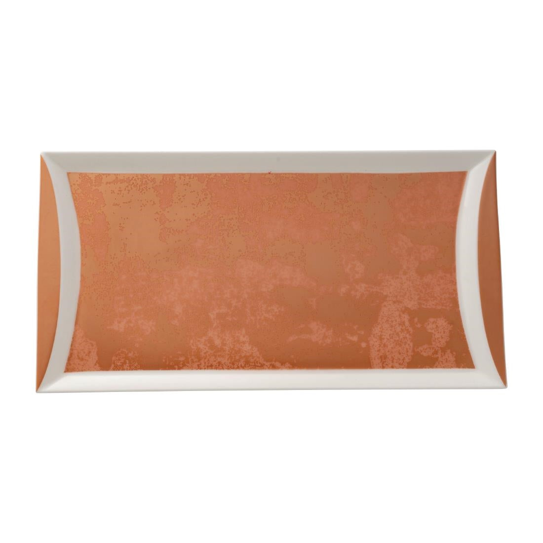 FE111 Royal Crown Derby Crushed Velvet Copper Rectangle Tray 320x160mm (Pack of 6) JD Catering Equipment Solutions Ltd