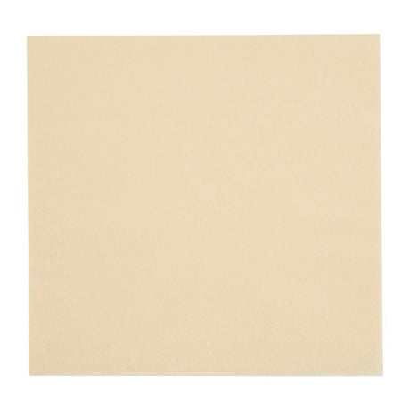 FE220 Fiesta Recyclable Lunch Napkin Cream 33x33cm 2ply 1/4 Fold (Pack of 2000) JD Catering Equipment Solutions Ltd