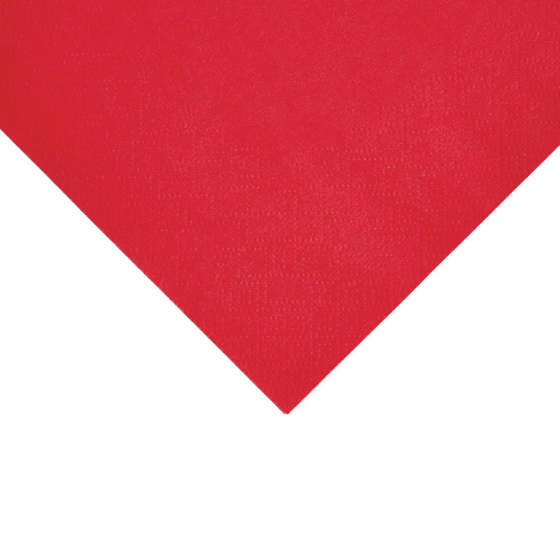 FE222 Fiesta Recyclable Lunch Napkin Red 33x33cm 2ply 1/4 Fold (Pack of 2000) JD Catering Equipment Solutions Ltd