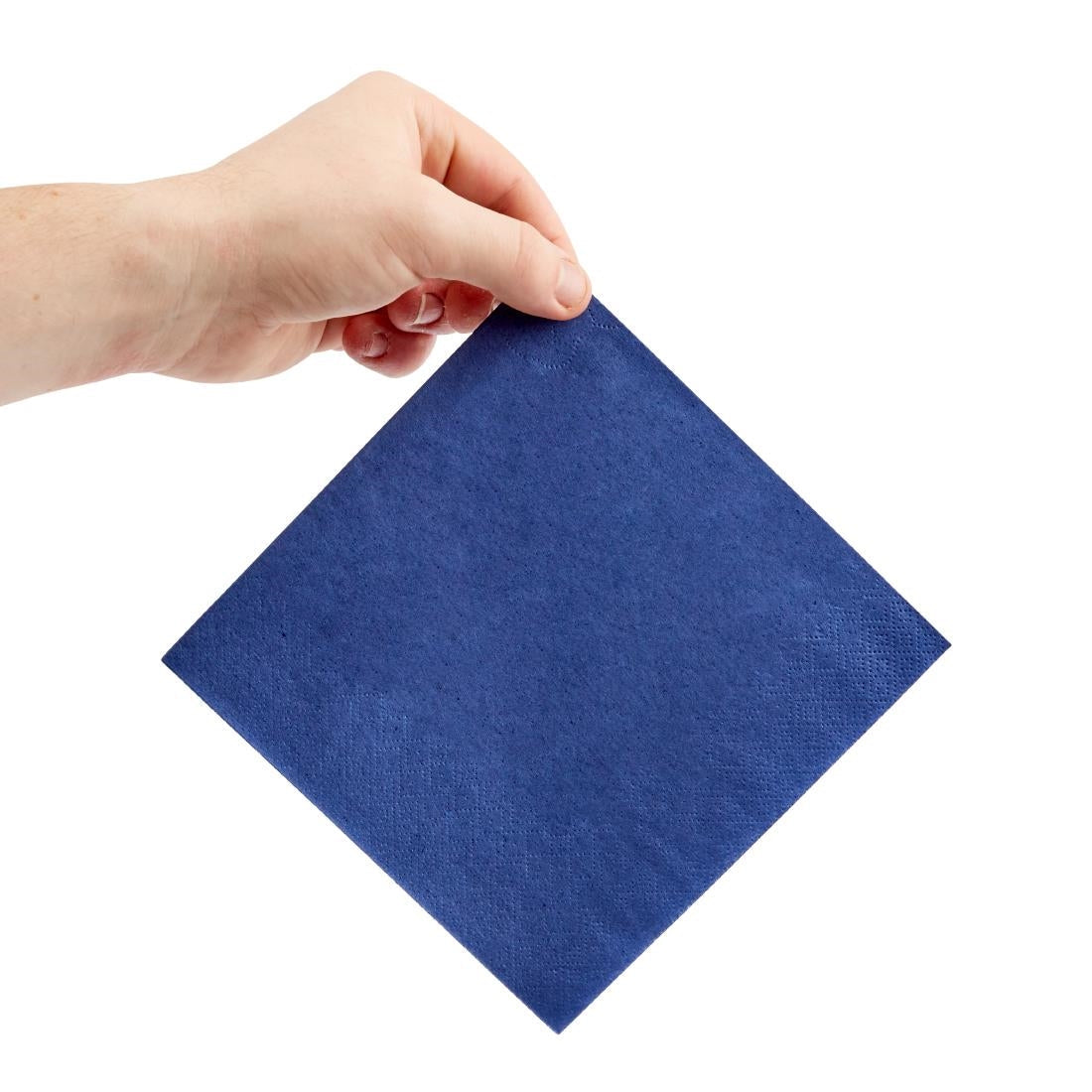 FE224 Fiesta Recyclable Lunch Napkin Blue 33x33cm 2ply 1/4 Fold (Pack of 2000) JD Catering Equipment Solutions Ltd