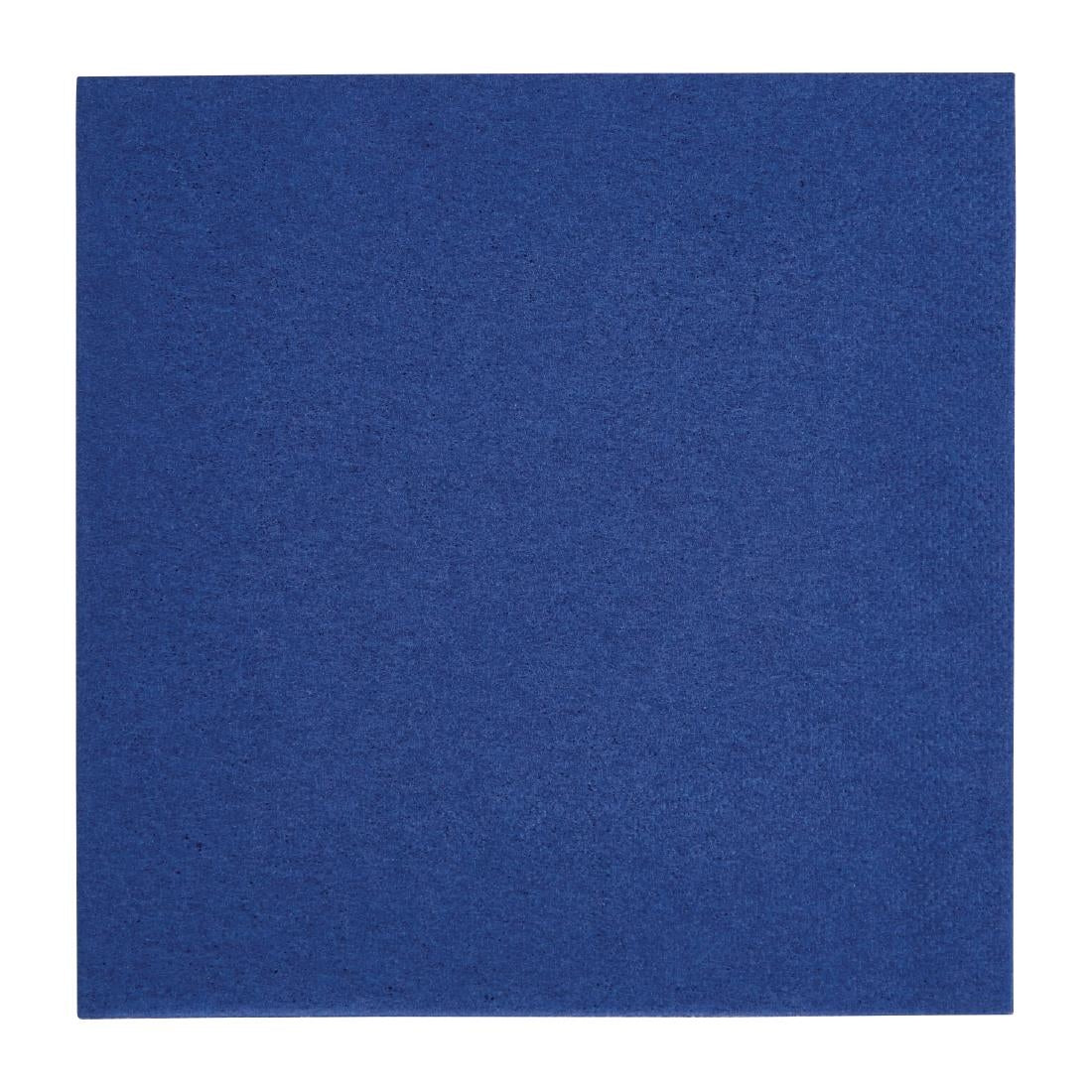 FE224 Fiesta Recyclable Lunch Napkin Blue 33x33cm 2ply 1/4 Fold (Pack of 2000) JD Catering Equipment Solutions Ltd