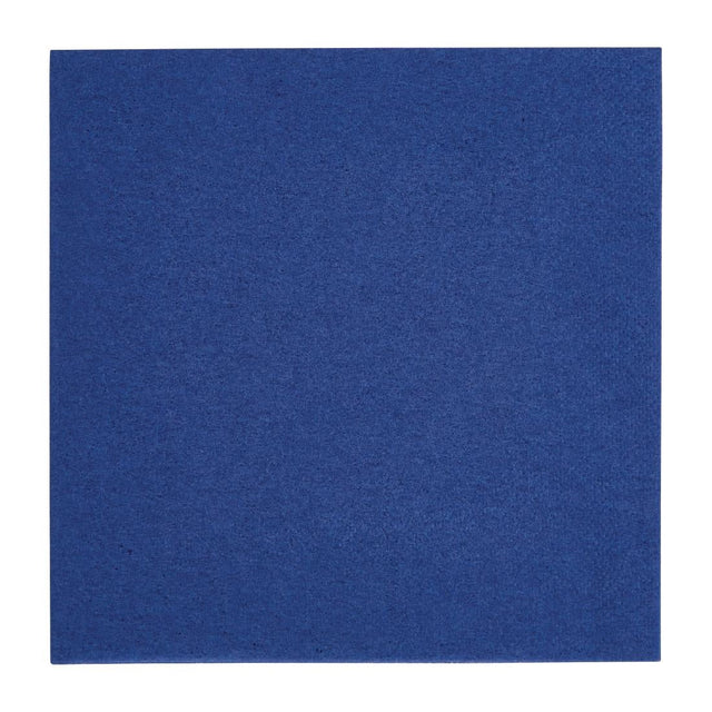 FE224 Fiesta Recyclable Lunch Napkin Blue 33x33cm 2ply 1/4 Fold (Pack of 2000) JD Catering Equipment Solutions Ltd