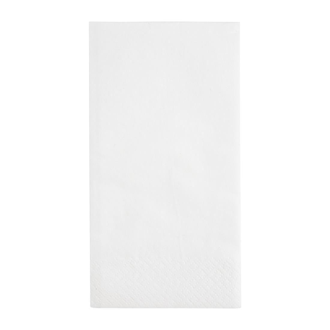 FE227 Fiesta Recyclable Lunch Napkin White 33x33cm 2ply 1/8 Fold (Pack of 2000) JD Catering Equipment Solutions Ltd