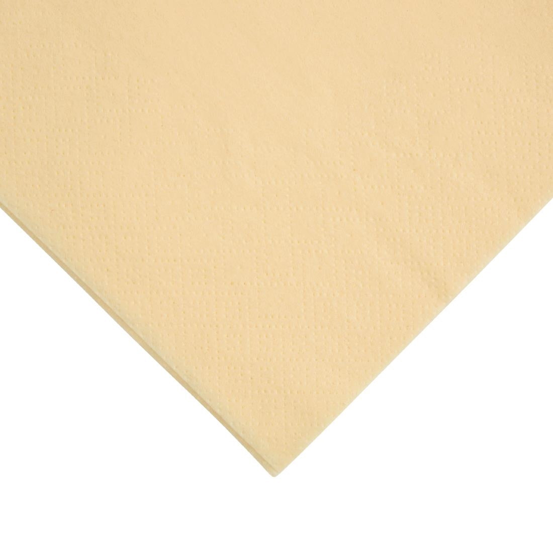 FE236 Fiesta Recyclable Dinner Napkin Cream 40x40cm 2ply 1/4 Fold (Pack of 2000) JD Catering Equipment Solutions Ltd