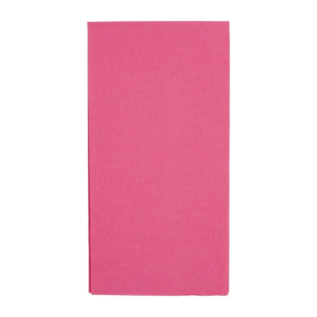 FE246 Fiesta Dinner Napkins Deep Pink 400mm (Pack of 2000) JD Catering Equipment Solutions Ltd