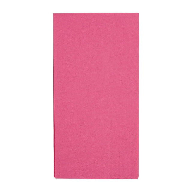 FE246 Fiesta Dinner Napkins Deep Pink 400mm (Pack of 2000) JD Catering Equipment Solutions Ltd