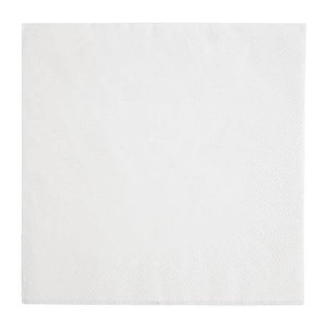 FE251 Fiesta Recyclable Dinner Napkin White 40x40cm 3ply 1/4 Fold (Pack of 1000) JD Catering Equipment Solutions Ltd