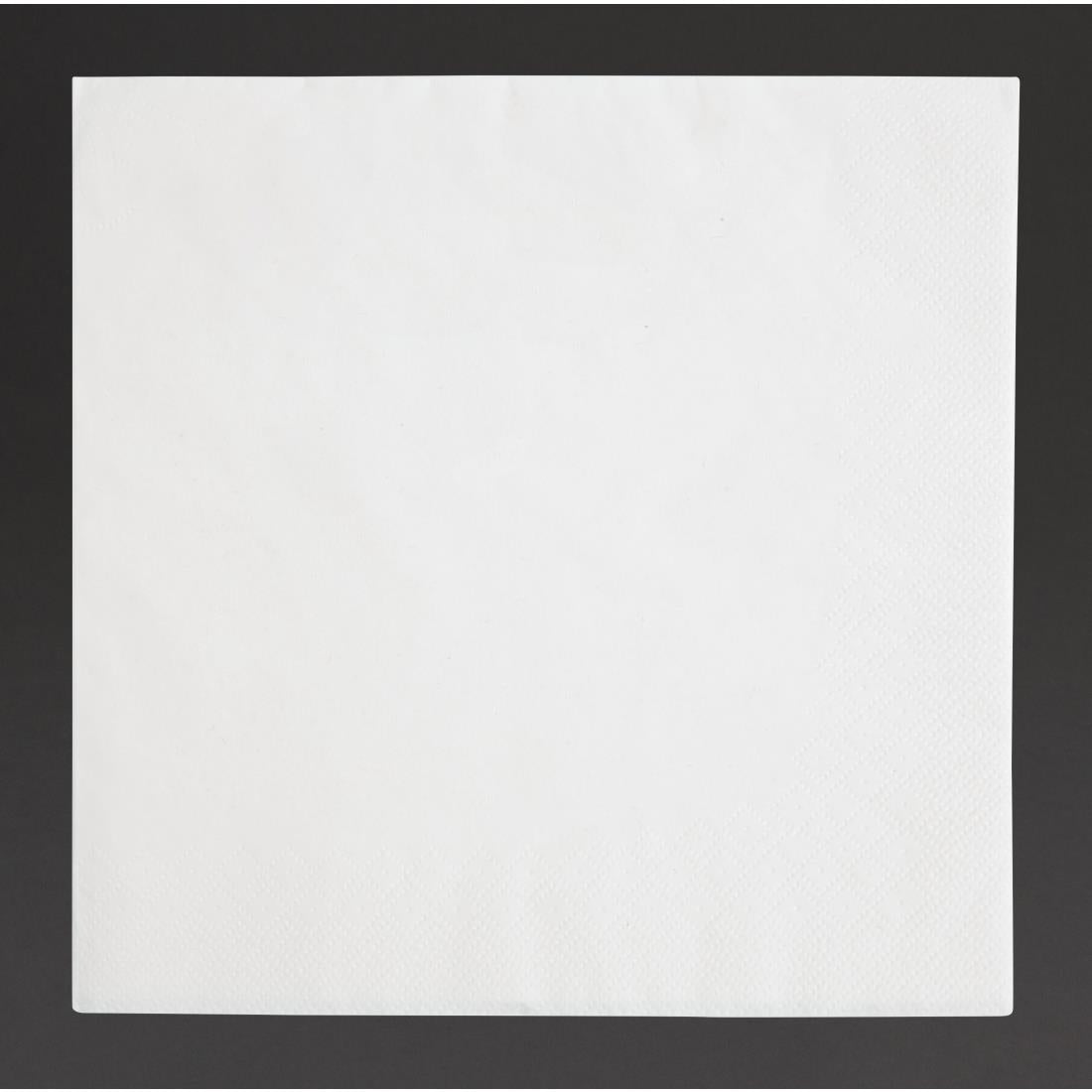 FE251 Fiesta Recyclable Dinner Napkin White 40x40cm 3ply 1/4 Fold (Pack of 1000) JD Catering Equipment Solutions Ltd