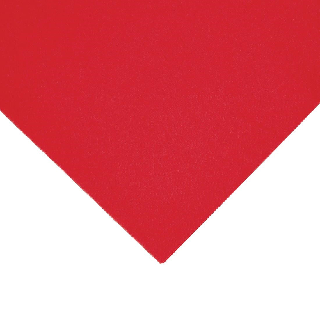 FE254 Fiesta Recyclable Dinner Napkin Red 40x40cm 3ply 1/4 Fold (Pack of 1000) JD Catering Equipment Solutions Ltd