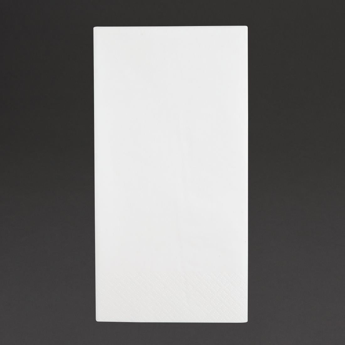 FE258 Fiesta Recyclable Dinner Napkin White 40x40cm 3ply 1/8 Fold (Pack of 1000) JD Catering Equipment Solutions Ltd