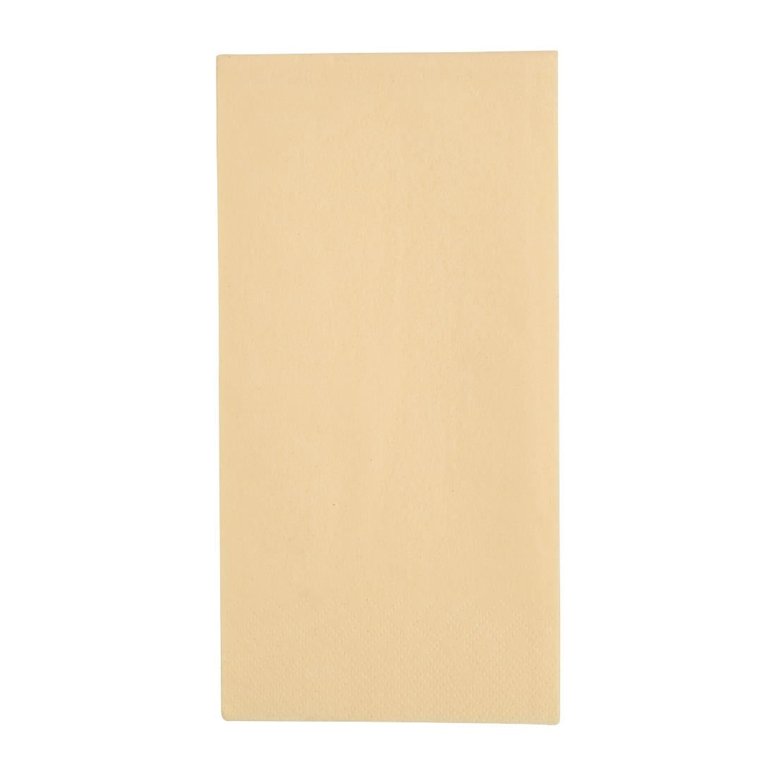 FE259 Fiesta Recyclable Dinner Napkin Cream 40x40cm 3ply 1/8 Fold (Pack of 1000) JD Catering Equipment Solutions Ltd