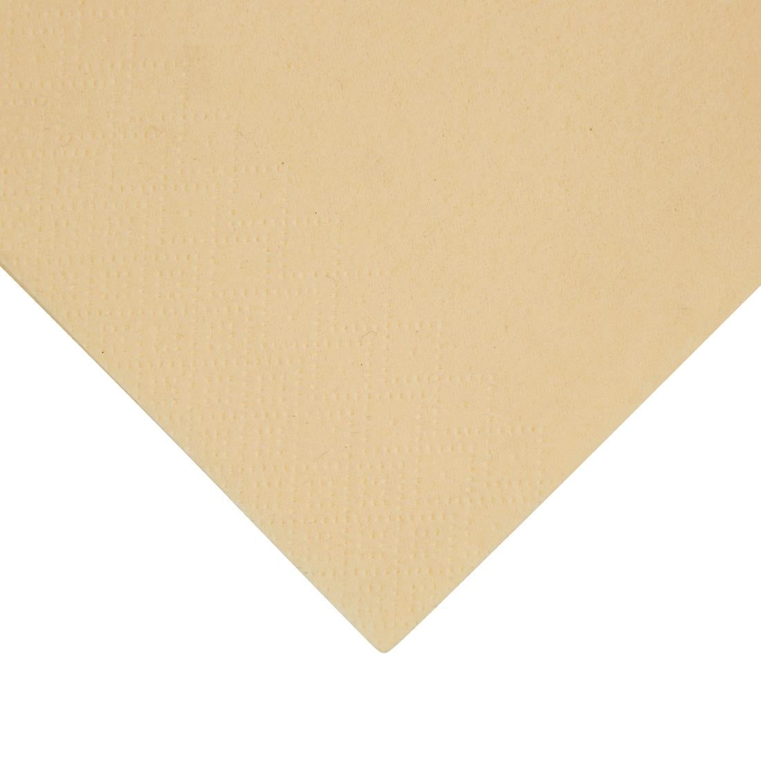 FE259 Fiesta Recyclable Dinner Napkin Cream 40x40cm 3ply 1/8 Fold (Pack of 1000) JD Catering Equipment Solutions Ltd