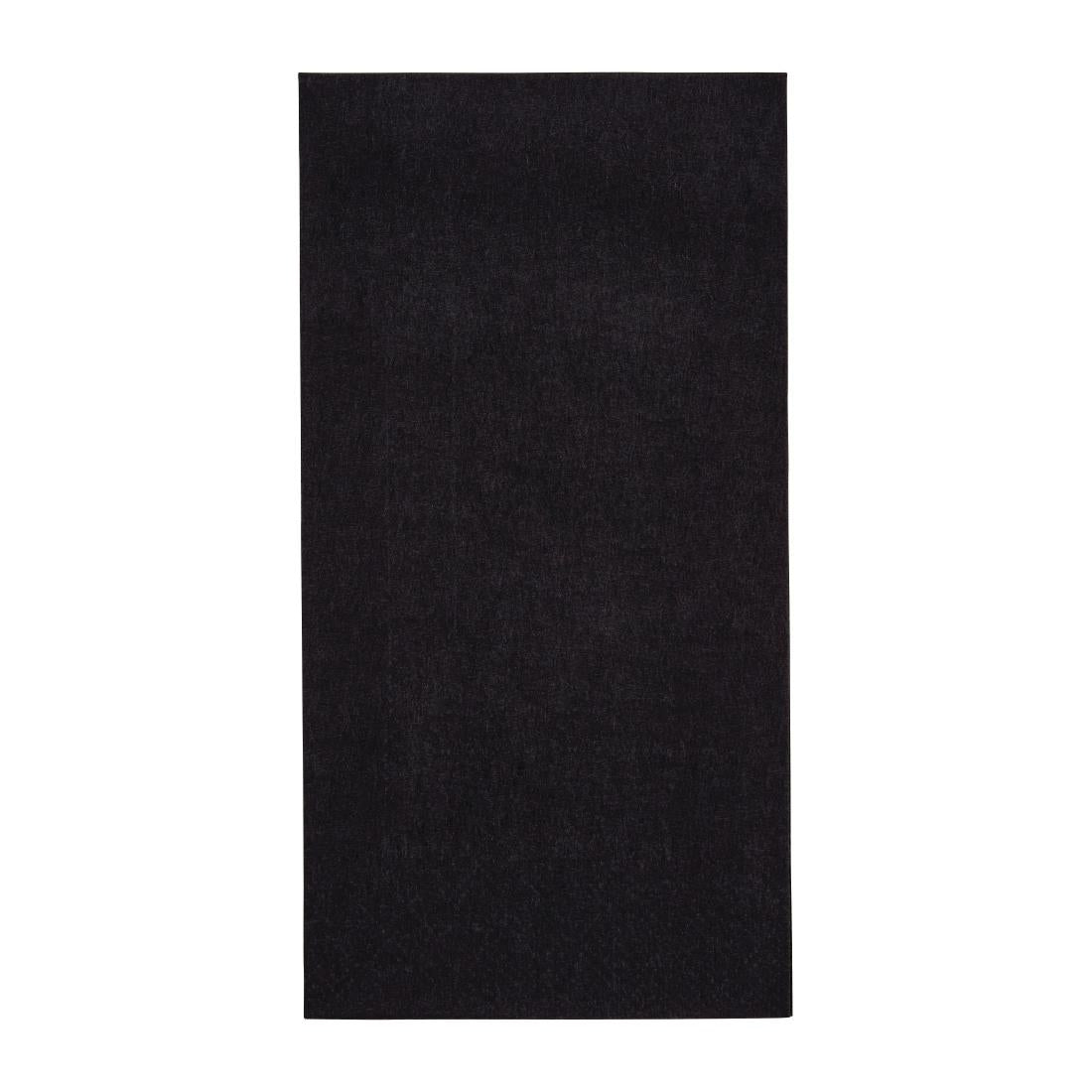 FE261 Fiesta Recyclable Dinner Napkin Black 40x40cm 3ply 1/8 Fold (Pack of 1000) JD Catering Equipment Solutions Ltd