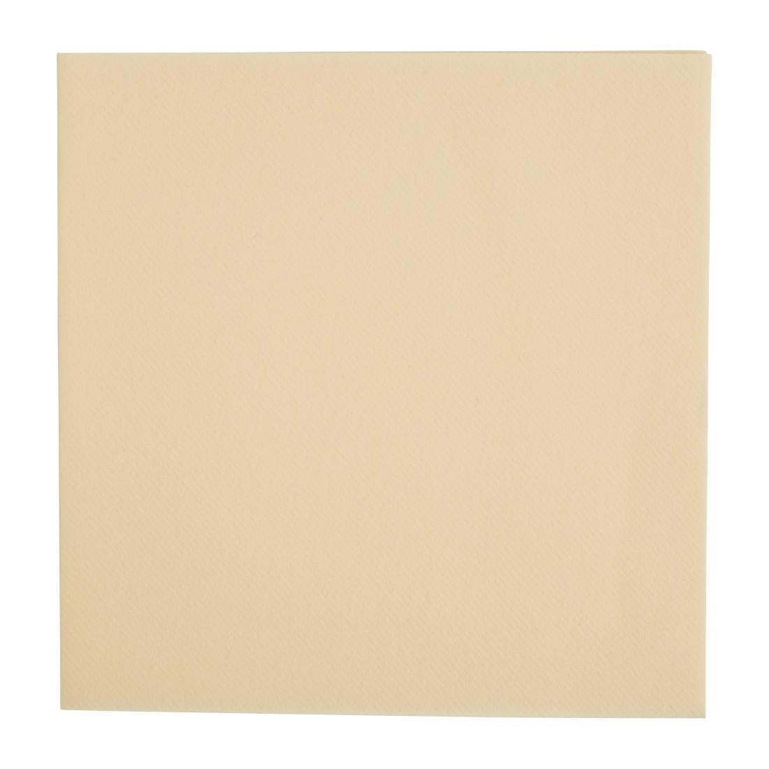 FE265 Fiesta Recyclable Premium Tablin Dinner Napkin Cream 40x40cm Airlaid 1/4 Fold (Pack of 500) JD Catering Equipment Solutions Ltd