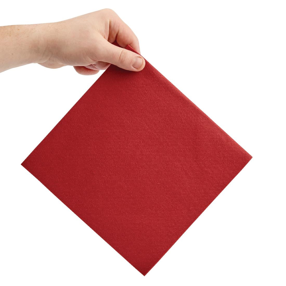 FE266 Fiesta Recyclable Premium Tablin Dinner Napkin Bordeaux 40x40cm Airlaid 1/4 Fold (Pk 500) JD Catering Equipment Solutions Ltd