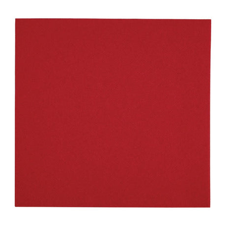 FE266 Fiesta Recyclable Premium Tablin Dinner Napkin Bordeaux 40x40cm Airlaid 1/4 Fold (Pk 500) JD Catering Equipment Solutions Ltd