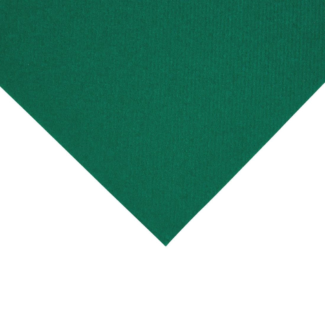 FE268 Fiesta Recyclable Premium Tablin Dinner Napkin Dark Green 40x40cm Airlaid 1/4 Fold (Pk 500) JD Catering Equipment Solutions Ltd