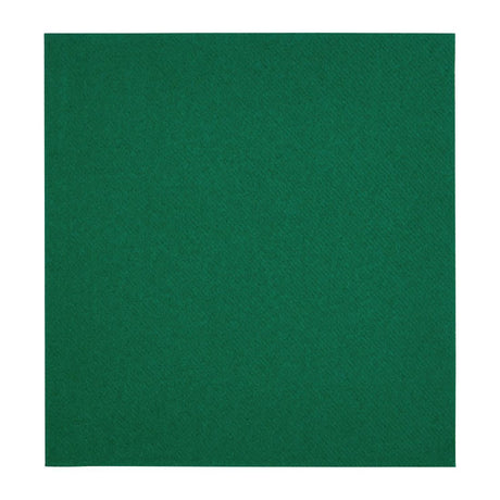 FE268 Fiesta Recyclable Premium Tablin Dinner Napkin Dark Green 40x40cm Airlaid 1/4 Fold (Pk 500) JD Catering Equipment Solutions Ltd