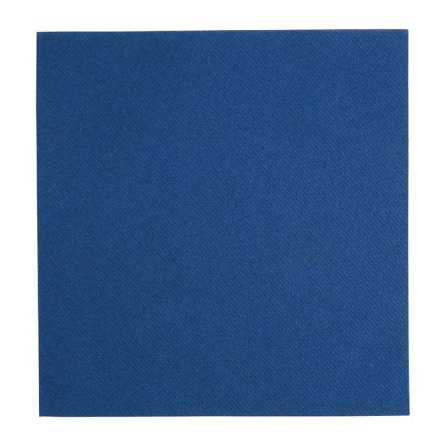 FE269 Fiesta Recyclable Premium Tablin Dinner Napkin Dark Blue 40x40cm Airlaid 1/4 Fold (Pk 500) JD Catering Equipment Solutions Ltd