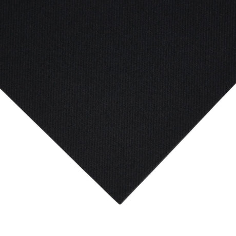 FE270 Fiesta Recyclable Premium Tablin Dinner Napkin Black 40x40cm Airlaid 1/4 Fold (Pack of 500) JD Catering Equipment Solutions Ltd