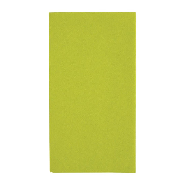 FE272 Fiesta Recyclable Premium Tablin Dinner Napkin Kiwi 40x40cm Airlaid 1/8 Fold (Pack of 500) JD Catering Equipment Solutions Ltd