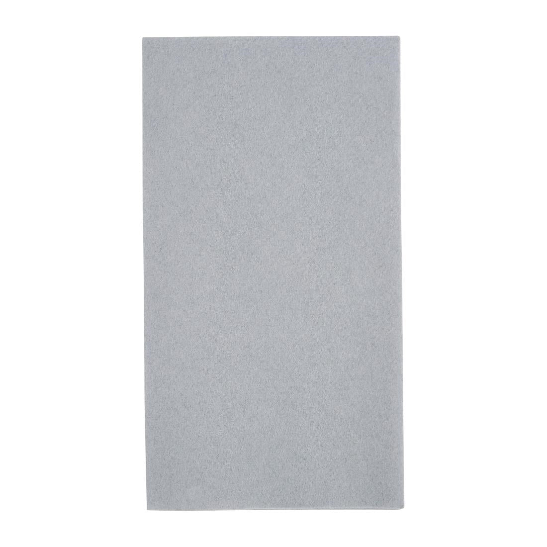 FE274 Fiesta Recyclable Premium Tablin Dinner Napkin Grey 40x40cm Airlaid 1/8 Fold (Pack of 500) JD Catering Equipment Solutions Ltd