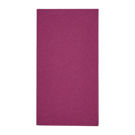 FE275 Fiesta Recyclable Premium Tablin Dinner Napkin Plum 40x40cm Airlaid 1/8 Fold (Pack of 500) JD Catering Equipment Solutions Ltd