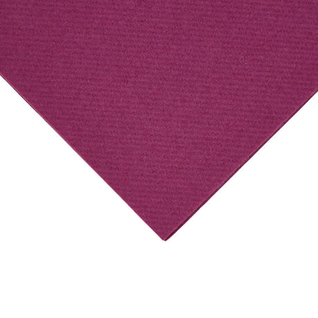 FE275 Fiesta Recyclable Premium Tablin Dinner Napkin Plum 40x40cm Airlaid 1/8 Fold (Pack of 500) JD Catering Equipment Solutions Ltd