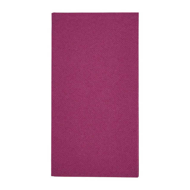 FE275 Fiesta Recyclable Premium Tablin Dinner Napkin Plum 40x40cm Airlaid 1/8 Fold (Pack of 500) JD Catering Equipment Solutions Ltd