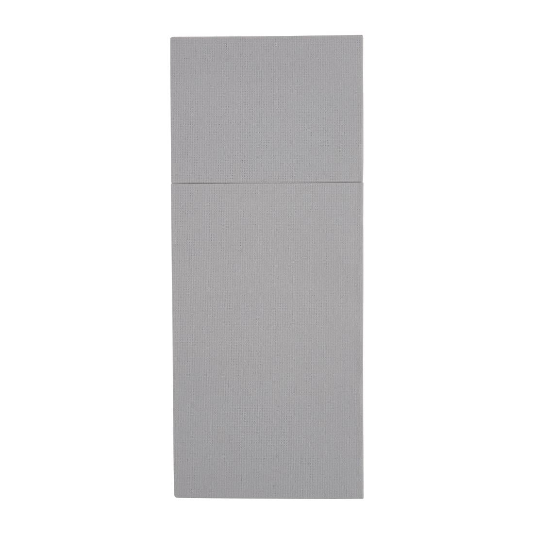 FE279 Fiesta Recyclable Premium Tablin Dinner Napkin Grey 48x40cm Airlaid Pocket Fold (Pk 400) JD Catering Equipment Solutions Ltd