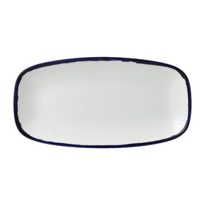 FE355 Dudson Harvest Ink Chefs Oblong Plate 352 x 187mm (Pack of 6) JD Catering Equipment Solutions Ltd