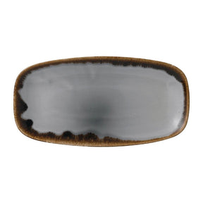 FE367 Dudson Harvest Grey Chefs Oblong Plate 298 x 152mm (Pack of 12) JD Catering Equipment Solutions Ltd