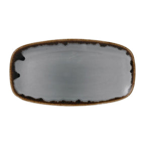 FE368 Dudson Harvest Grey Chefs Oblong Plate 352 x 187mm (Pack of 6) JD Catering Equipment Solutions Ltd