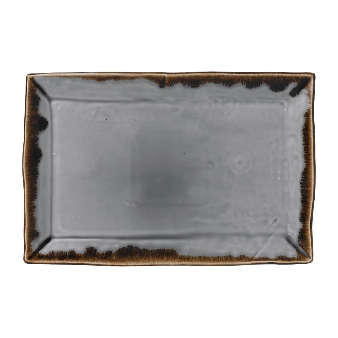FE369 Dudson Harvest Grey Rectangle Tray 283 x 187mm (Pack of 6) JD Catering Equipment Solutions Ltd