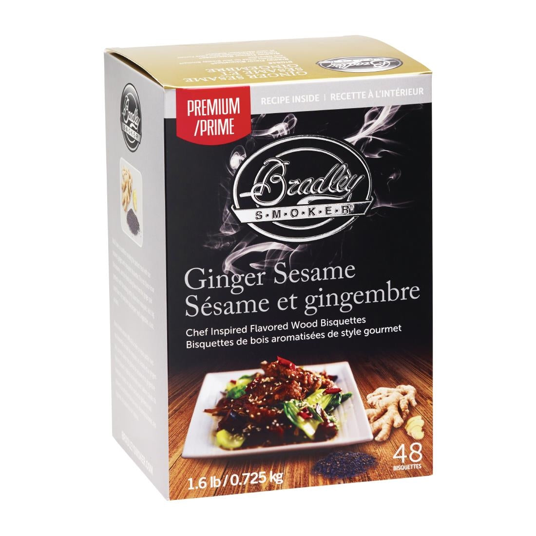 FE649 Bradley Food Smoker Ginger Sesame Premium Flavour (Pack of 48) JD Catering Equipment Solutions Ltd