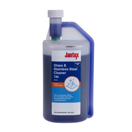 FE716 Jantex Glass and Stainless Steel Cleaner Super Concentrate 1Ltr JD Catering Equipment Solutions Ltd