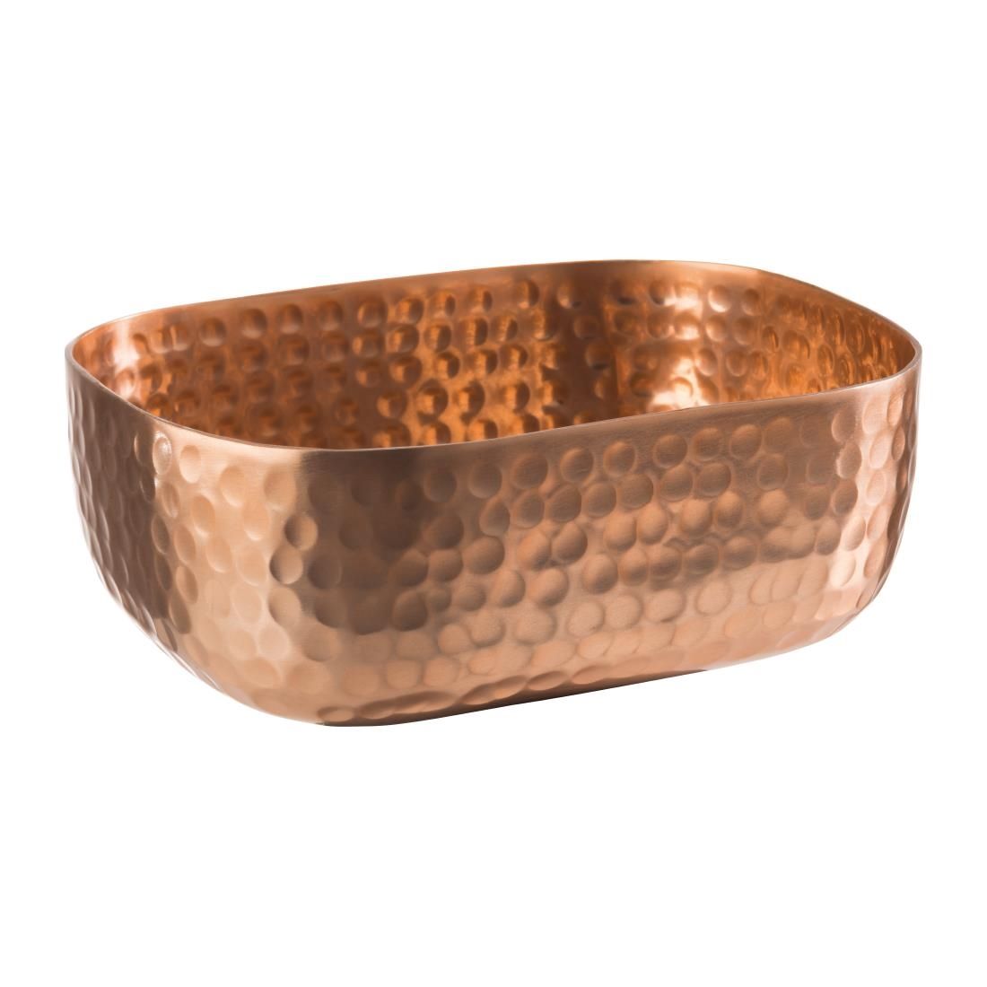 FE974 APS Hammered Serving Bowl Copper 120 x 155mm JD Catering Equipment Solutions Ltd