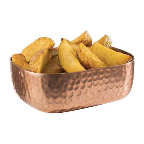 FE974 APS Hammered Serving Bowl Copper 120 x 155mm - JD Catering Equipment Solutions Ltd