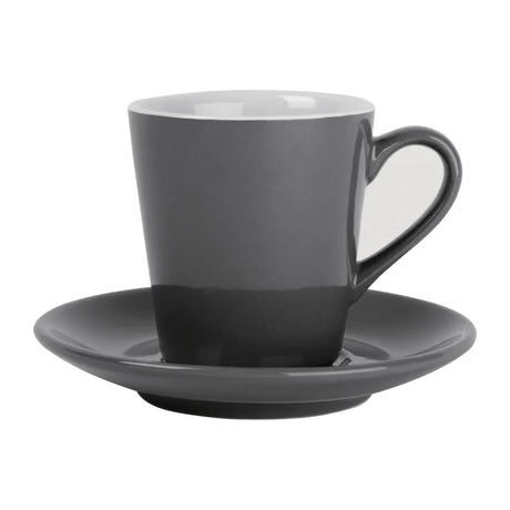 FF992 Olympia Cafe Flat White Charcoal - 170ml 5.74fl oz (Box 12) - JD Catering Equipment Solutions Ltd