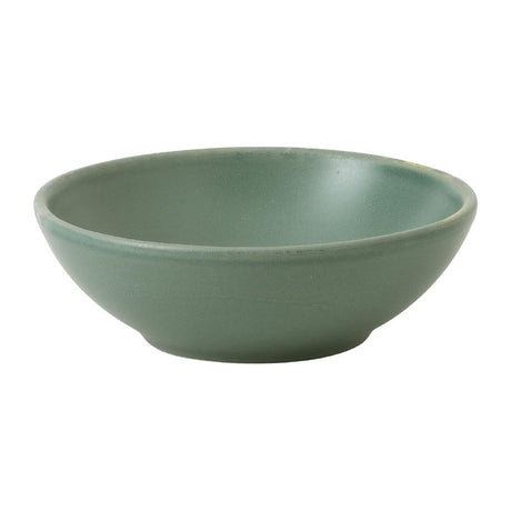 FJ712 Churchill Super Vitrified Nourish Andorra Green Shallow Bowl 7oz (Box 12) JD Catering Equipment Solutions Ltd