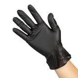 FJ748-L Hygiplas Vinyl Black Powder Free Glove L - pack 100 JD Catering Equipment Solutions Ltd