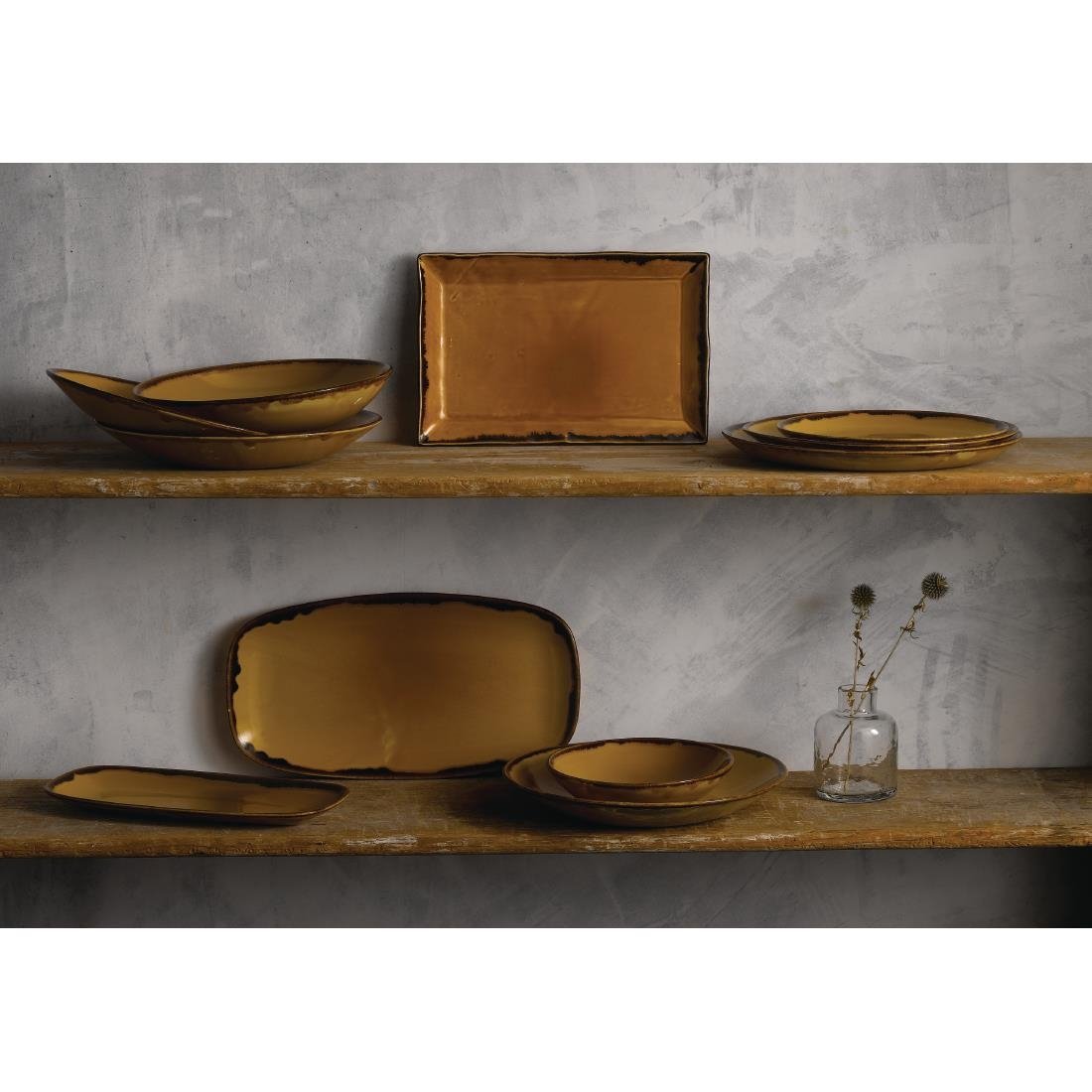 FJ771 Dudson Harvest Dudson Mustard Coupe Plate 260mm (Pack of 12) JD Catering Equipment Solutions Ltd