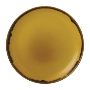 FJ773 Dudson Harvest Dudson Mustard Coupe Plate 165mm (Pack of 12) - JD Catering Equipment Solutions Ltd