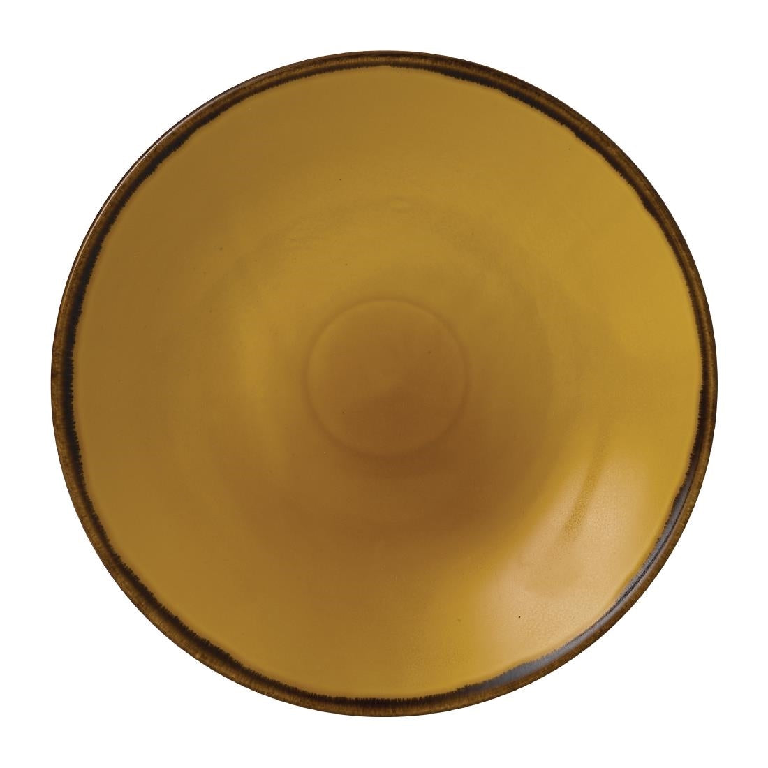 FJ777 Dudson Harvest Dudson Mustard Deep Coupe Plate 255mm (Pack of 12) JD Catering Equipment Solutions Ltd