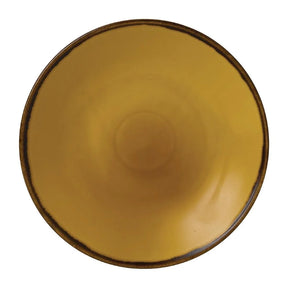 FJ777 Dudson Harvest Dudson Mustard Deep Coupe Plate 255mm (Pack of 12) - JD Catering Equipment Solutions Ltd