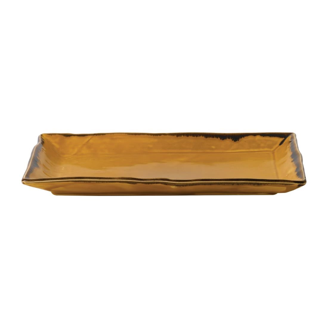 FJ781 Dudson Harvest Dudson Mustard Rectangular Tray 285mm (Pack of 6) JD Catering Equipment Solutions Ltd