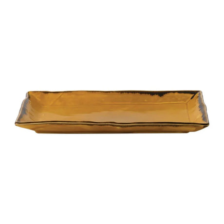 FJ782 Dudson Harvest Dudson Mustard Rectangular Tray 345mm (Pack of 6) - JD Catering Equipment Solutions Ltd