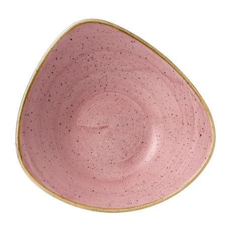 FJ906 Stonecast Petal Pink Triangle Bowl 21oz (Pack of 12) - JD Catering Equipment Solutions Ltd