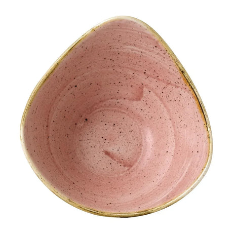 FJ907 Stonecast Petal Pink Triangle Bowl 9oz (Pack of 12) - JD Catering Equipment Solutions Ltd