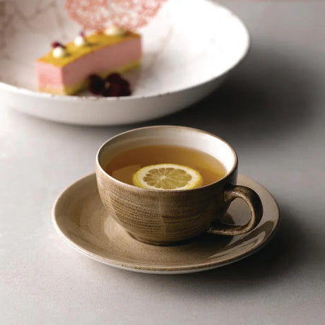 FJ920 Stonecast Patina Antique Taupe Cappuccino Cup 12oz (Pack of 12) - JD Catering Equipment Solutions Ltd